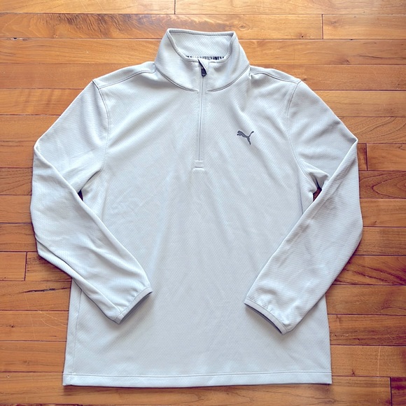 PUMA Youth Boys ¼ Zip Outerwear Pullover Golf Apparel - Picture 2 of 6